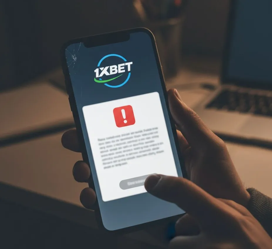 1хбет приложение не открывается, выдаёт ошибку при входе